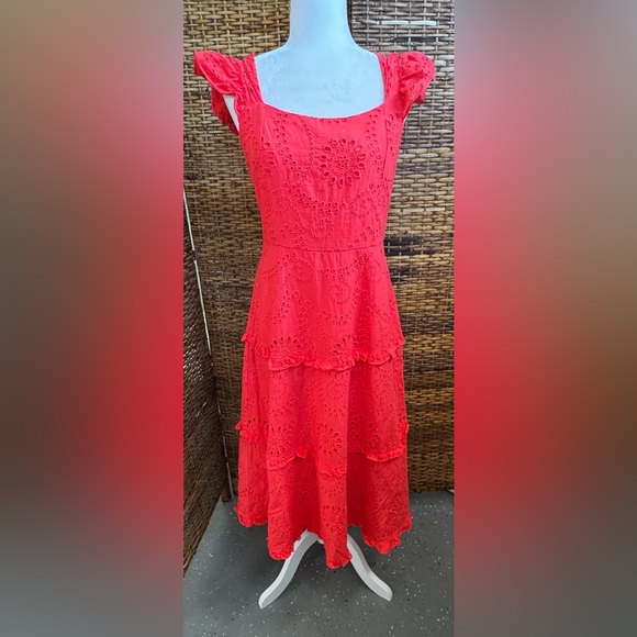 Anne Klein Eyelet Dress (10) - Picture 3 of 7